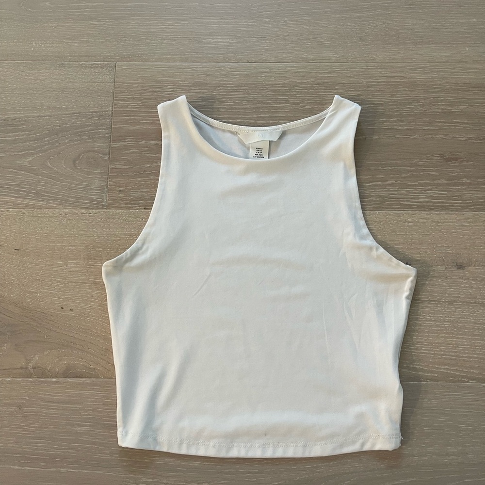 H&M White Sleeveless Women's Top